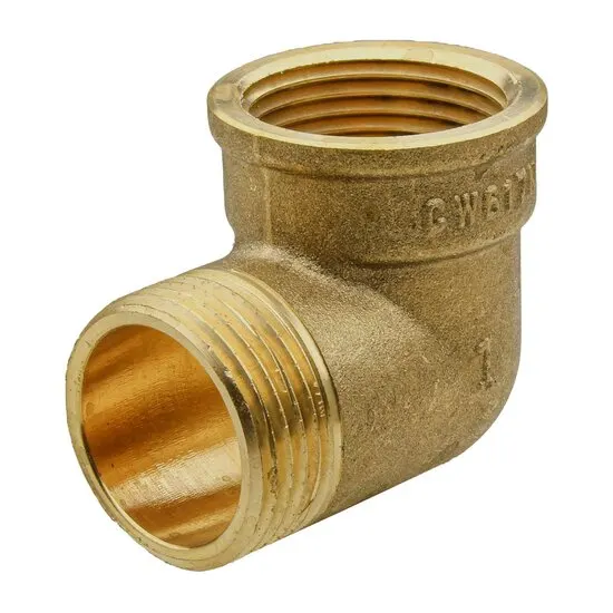 Joelho 1.1/2" M/F 90º LATÃO ROSCADO