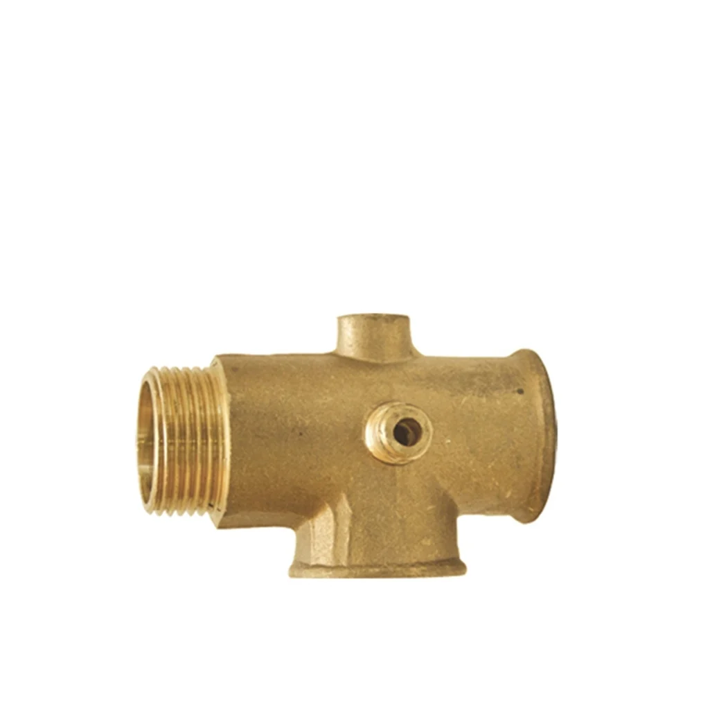 TE 5 Vias comprido  Latão  Roscado