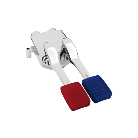 Torneira pedal 2 águas dupla cromada