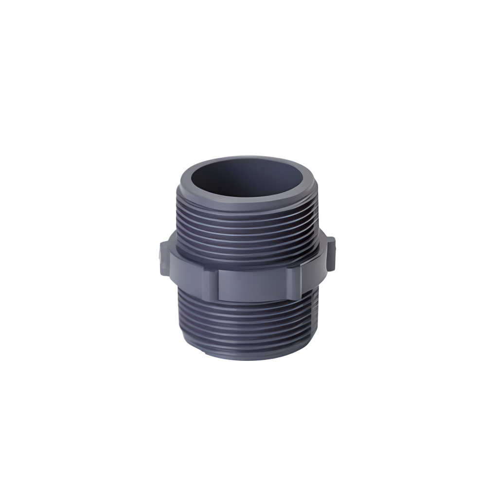 Casquilho duplo 1.1/2" PVC Roscar