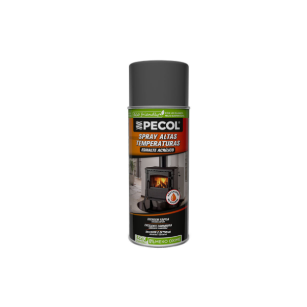 Spray Tinta Altas Temperaturas Antracite PECOL