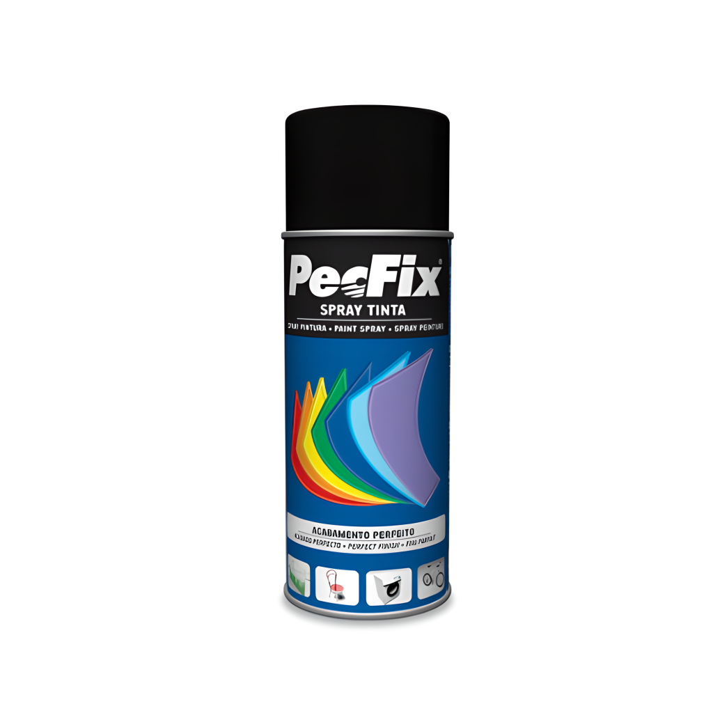 Spray acrílico Preto Pecfix