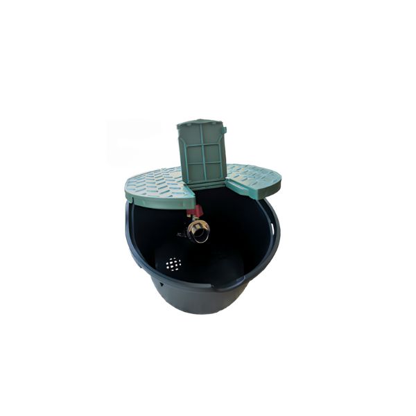 Caixa circular com torneira - 3/4"