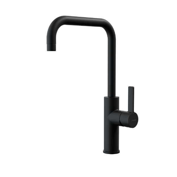 Torneira monocomando de cozinha  300mm 5l / min 300mm Alpina Right Negro Mate Cold Open