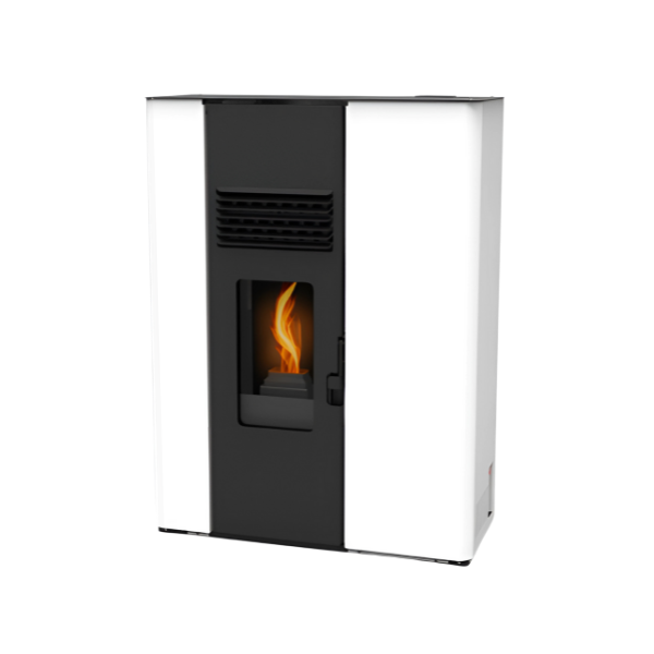 AUDAX Slim Salamandra 10kw Pellets Lasian Branca