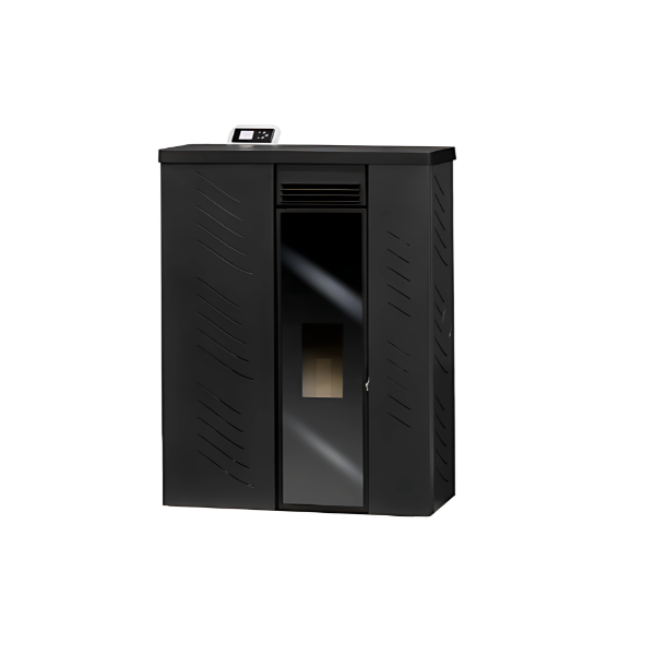 Slim Cristal Salamandra 10kw Pellets Metlor Preto