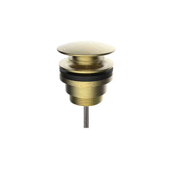 Válvula Clic-Clac 1 ¼" pequena c/ Parafuso  Ouro Escovado CLEVER