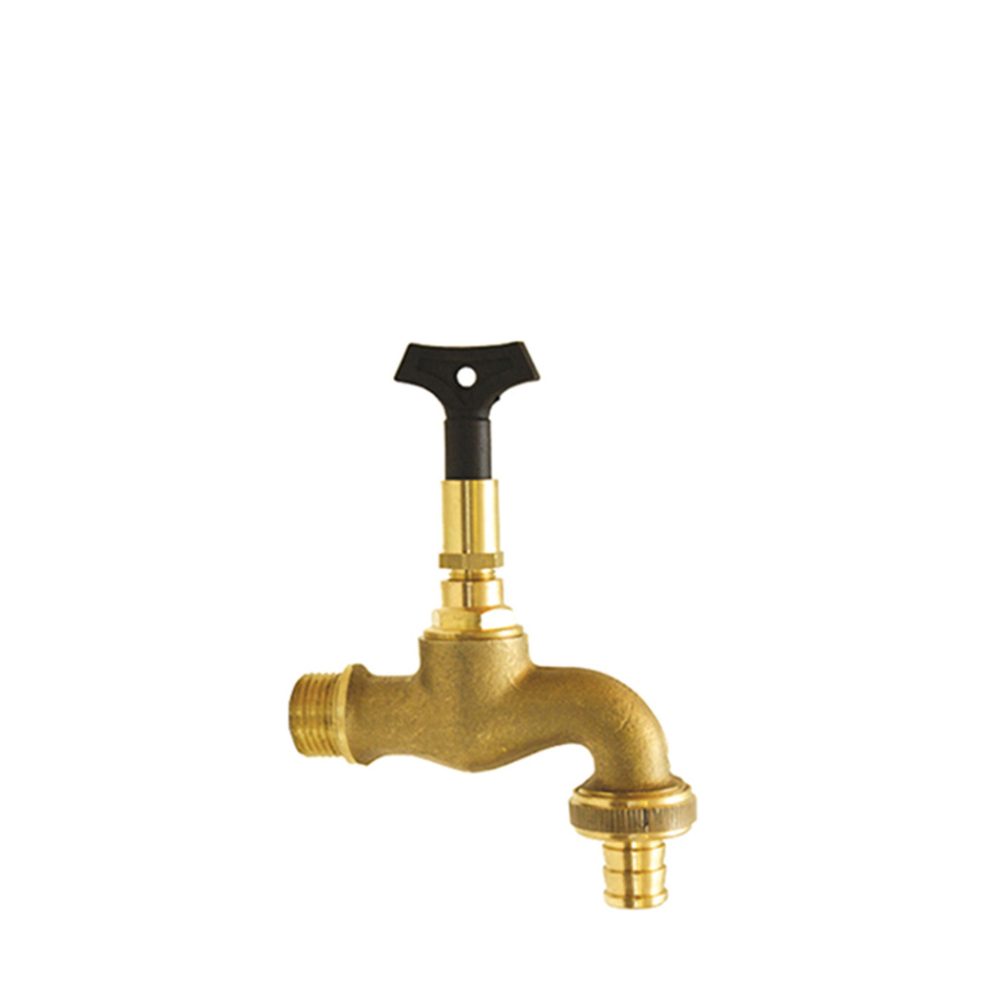 Torneira Chave Segredo c/ Junção Latão 3/4"x1" latão