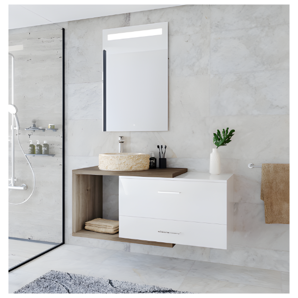 Móvel ADAPT Suspenso 77 cm Branco