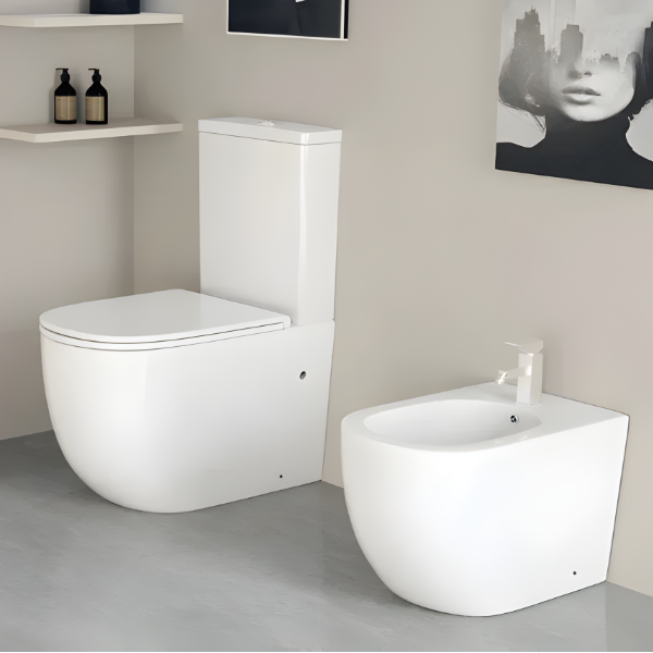 Pack  Sanita Compacta Genova branco brilho AQUORE   