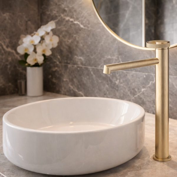 Marselha Monocomando lavatório Alta Ouro mate