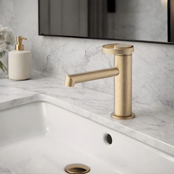 Marselha Monocomando lavatório Ouro mate