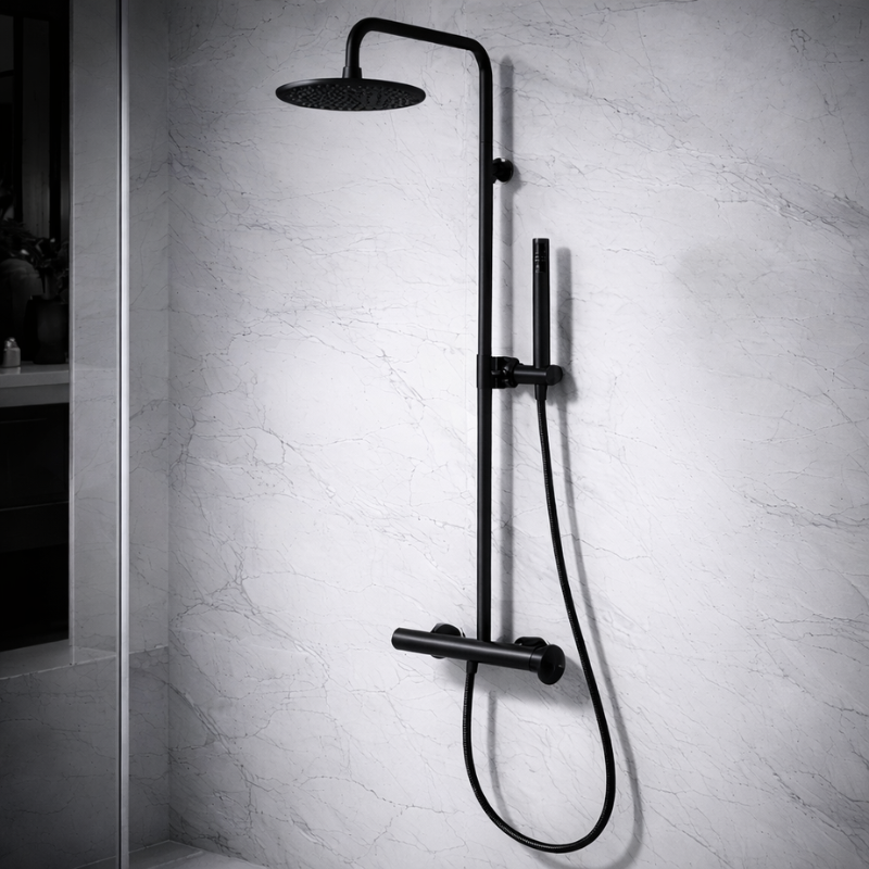 Marselha Coluna de Duche  Preto