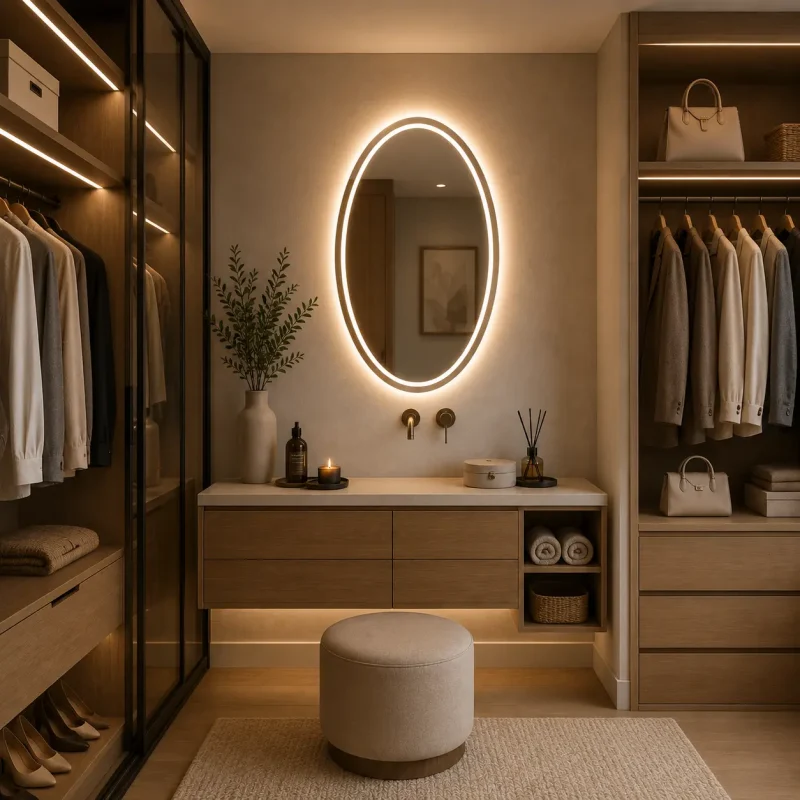Alba Espelho LED Oval Touch